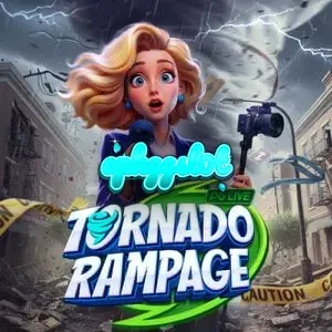 Tampilan visual grid unik pada slot Tornado Rampage
